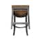 International Concepts Emily CounterHeight Stool, 24" Seat Height, Hickory/Washed Coal S45-6172 - alternate 4